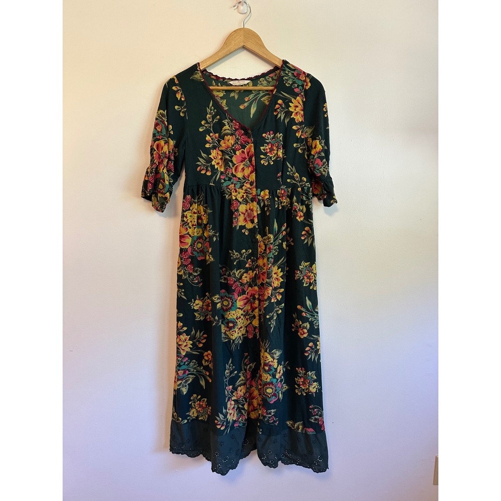 April Cornell Modern Prairie Floral Button Front Dress | Size XS